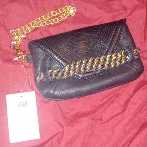 Brand new Black & Gold Cache Clutch